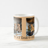 Cat Photo Collage Best Cat Dad コーヒーマグカップ (正面右)
