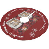 Cat Photo , Humor Text, Customize , ブラッシュドポリエステルツリースカート (アングル)