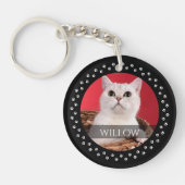 Cat Photo Keychain - Pet パーソナライズされた Keepsake キーホルダー (正面)