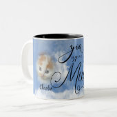 Cat PHOTO Memorial悔やみや弔慰ニャーで飼っていた ツートーンマグカップ (正面左)