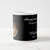 Cat Photo Memorial Name Text   ジャンボコーヒーマグカップ (正面)