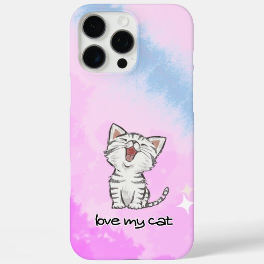 Cat pink iPhone / iPadケース Case-Mate iPhoneケース (裏面)