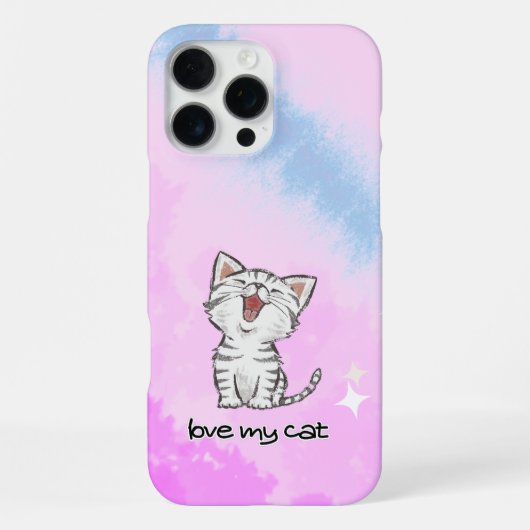 Cat pink iPhone / iPadケース iPhoneケース (裏面)