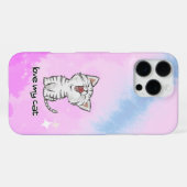 Cat pink iPhone / iPadケース iPhoneケース (裏面横)