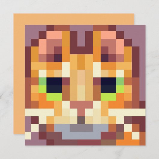 Cat pixelart, Pixel Art  シーズンカード (正面/裏面)