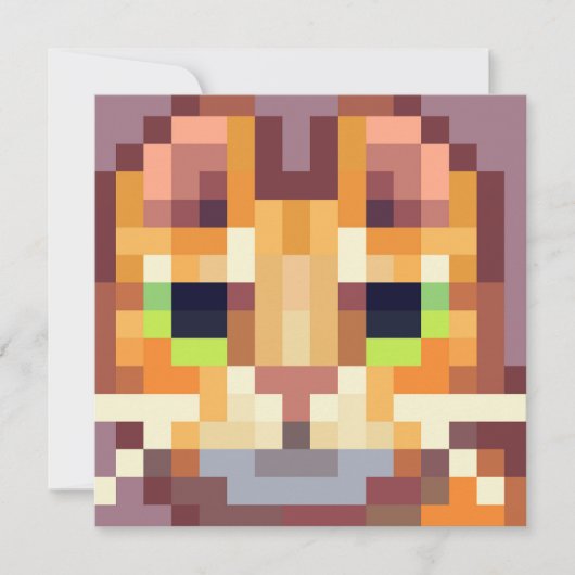 Cat pixelart, Pixel Art  シーズンカード (正面)