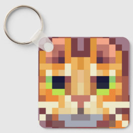Cat pixelart, Pixel Art, sleutelhanger  キーホルダー