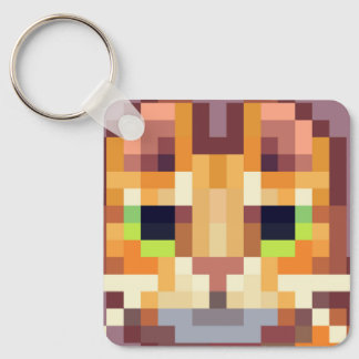 Cat pixelart, Pixel Art, sleutelhanger  キーホルダー