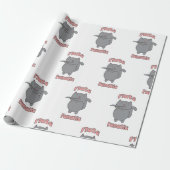 Cat Playing Flute Fanatic Funny Music Lover ラッピングペーパー (アンロールド)