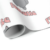 Cat Playing Flute Fanatic Funny Music Lover ラッピングペーパー (ロールコーナー)