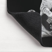 Cat Playing Guitar Rock Star Rock And Roll Men Wom マウスパッド (コーナー)