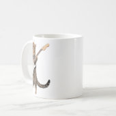 Cat Playing Guitar Shirt Kids Men Women Rock And R コーヒーマグカップ (正面左)