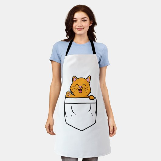 Cat Pocket     エプロン (着用した状態)