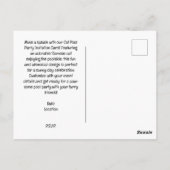 Cat Pool Party for Cat lovers ポストカード (裏面)