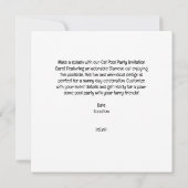 Cat Pool Party for Cat lovers 招待状 (裏面)