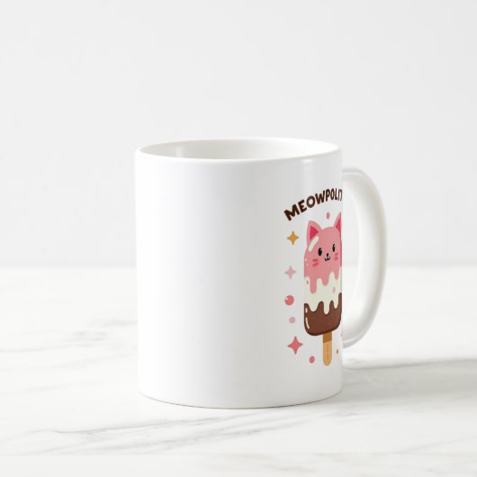 Cat popsicle コーヒーマグカップ (正面右)