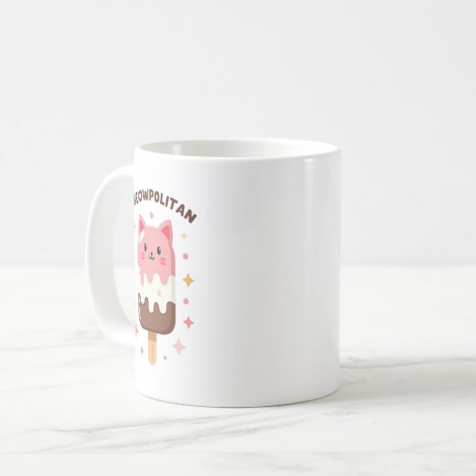 Cat popsicle コーヒーマグカップ (正面左)