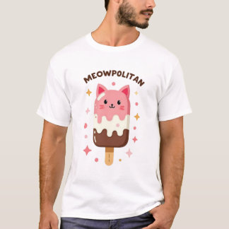 Cat popsicle T-shirt pour hommes Tシャツ