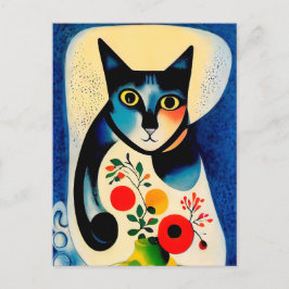 Cat portrait in expressionistic style. Classic Art ポストカード