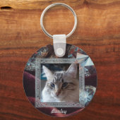 Cat Portrait Schlüsselanhänger personalisierbar キーホルダー (裏面)
