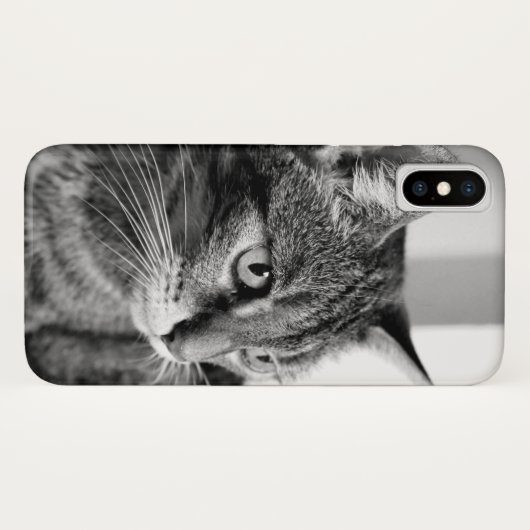 Cat portrait - the thinker Case-Mate iPhoneケース (裏面(横))