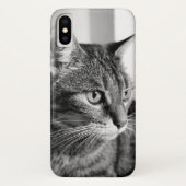 Cat portrait - the thinker Case-Mate iPhoneケース (裏面)