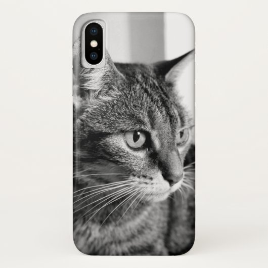 Cat portrait - the thinker Case-Mate iPhoneケース (裏面)
