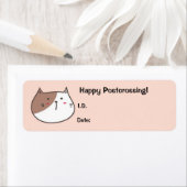 Cat Postcrossing IDラベル ラベル (インサイチュ)