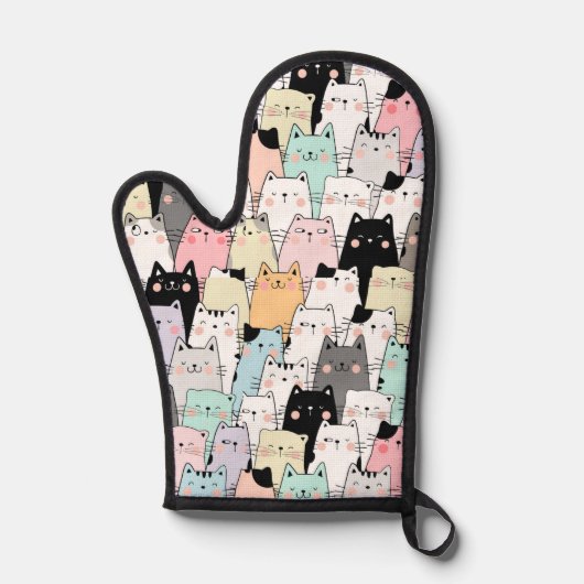 Cat pot holder kitchen mitt  鍋つかみ (正面)