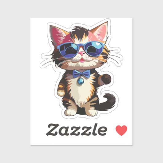 cat presenter シール (シート)