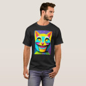 Cat Punk Cyborg Men Women Boys Girls Tシャツ (正面フル)