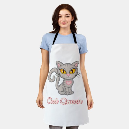 Cat Queen  エプロン (着用した状態)