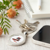 cat raciing car Keychain キーホルダー (側面)