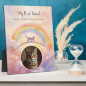 Cat Rainbow Bridge Memorial Plaque My Guardian フォトプラーク (側面)