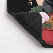Cat Ramen Funny Graphic Tees Japanese Kawaii Cat A マウスパッド (コーナー)