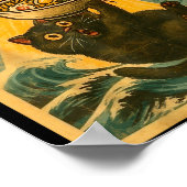 Cat Ramen Funny Japanese Anime Ufo Men Women Teen  ポスター (角)