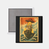 Cat Ramen Funny Japanese Anime Ufo Men Women Teen  マグネット (正面/裏面)