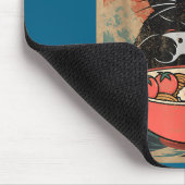 Cat Ramen Japanese Funny Graphic Kawaii Anime マウスパッド (コーナー)