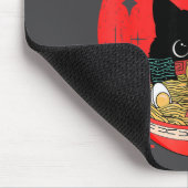Cat Ramen Japanese Funny Graphic Tees Kawaii Cat A マウスパッド (コーナー)