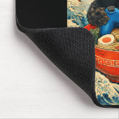 Cat Ramen Japanese Funny Graphic Tees Kawaii Cat A マウスパッド (コーナー)