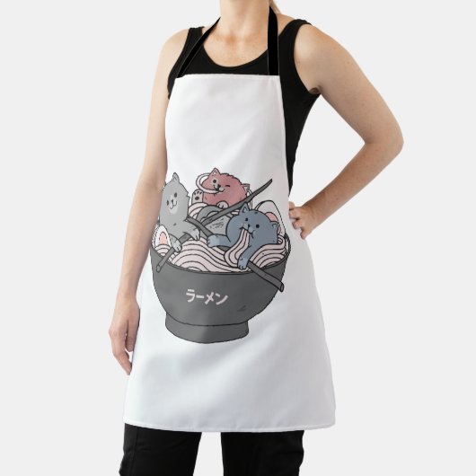 Cat Ramen Kawaii エプロン (インサイチュ)