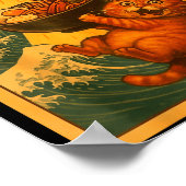 Cat Ramen Ufo Funny Japanese Anime Men Women Teens ポスター (角)