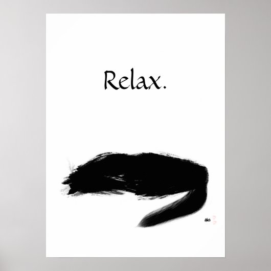 Cat Relax Poster ポスター (正面)