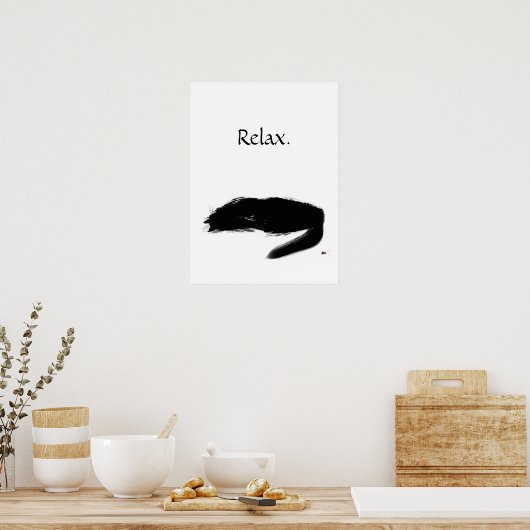 Cat Relax Poster ポスター (キッチン)