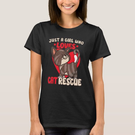 CAT RESCUE ANIMAL RIGHTS RESCUE CAT ADOPTION 1 Tシャツ (正面)
