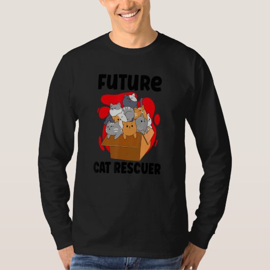 CAT RESCUE ANIMAL RIGHTS RESCUE CAT ADOPTION_5 Tシャツ (正面)
