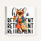 Cat retirement themed forLunch Lady  ノートブック (正面)