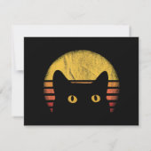 Cat Retro Vintage サンキューカード (裏面)