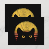 Cat Retro Vintage セーブザデート (正面/裏面)