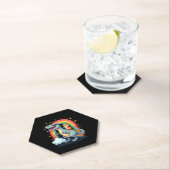 Cat Riding Dinosaur T-Rex Kitten Rainbow Dino Funn ペーパーコースター (インサイチュ)